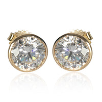 4.2 ctw Yellow Gold Lab-Grown Diamond Earrings