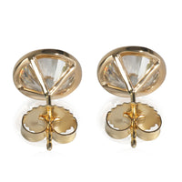 4.2 ctw Yellow Gold Lab-Grown Diamond Earrings