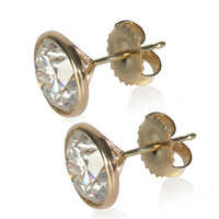 4.2 ctw Yellow Gold Lab-Grown Diamond Earrings