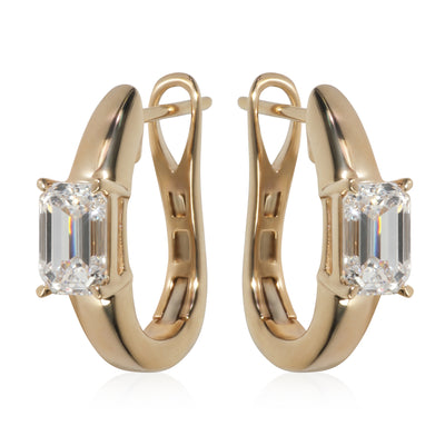 1.4 ctw Yellow Gold Lab-Grown Diamond Earrings