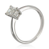 1 ct Emerald Diamond Engagement Ring