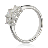 0.7 ct Emerald Diamond Engagement Ring