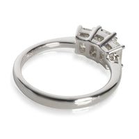 0.7 ct Emerald Diamond Engagement Ring