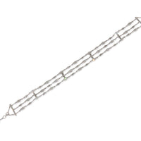 White Gold Diamond Petite Triple Strand Bracelet