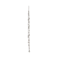 White Gold Diamond Triple Strand Bracelet