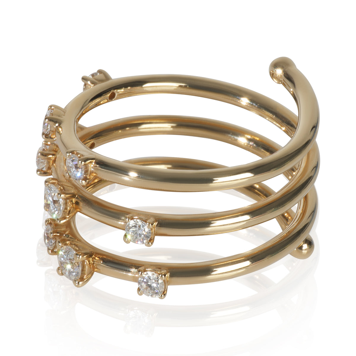 Yellow Gold Diamond Flexible Ring