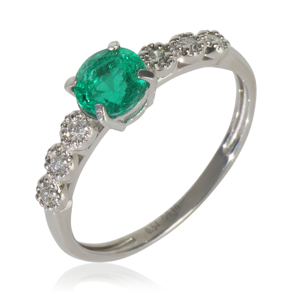 Platinum Emerald Ring