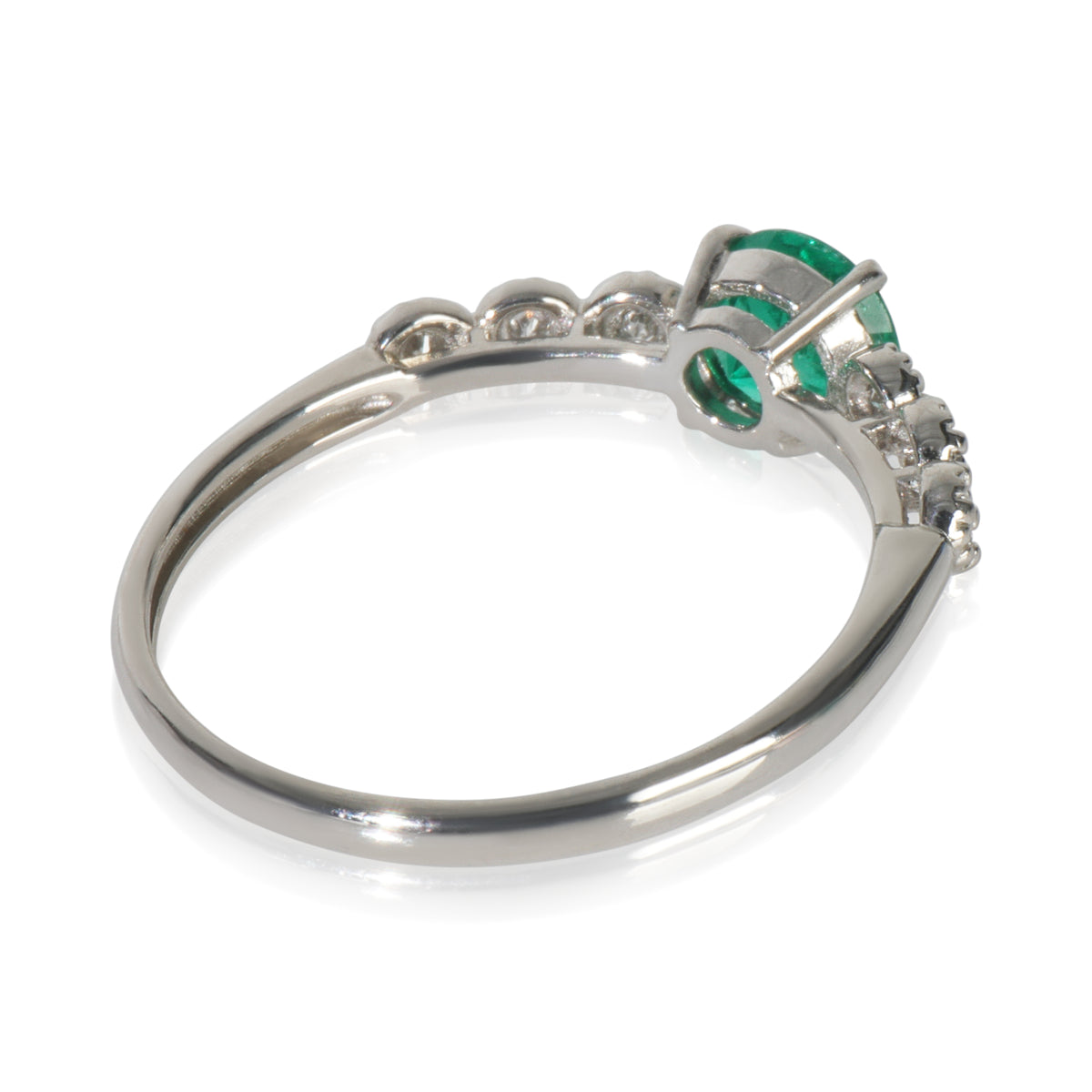 Platinum Emerald Ring