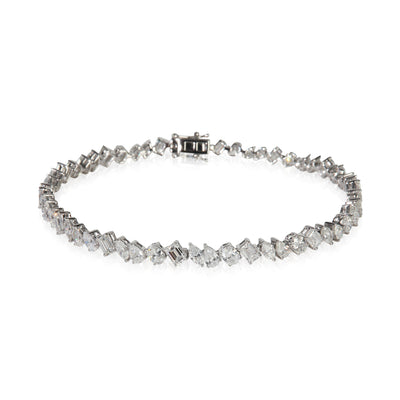 White Gold Diamond Mixed Shape Bracelet