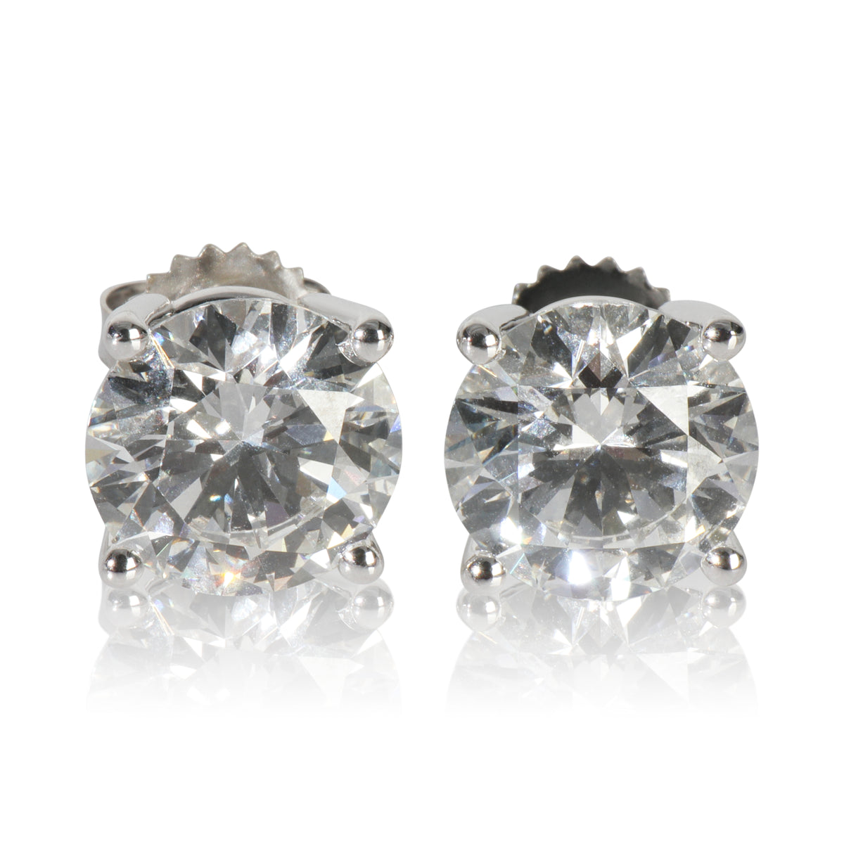 6.19 ctw White Gold Lab-Grown Diamond Earrings