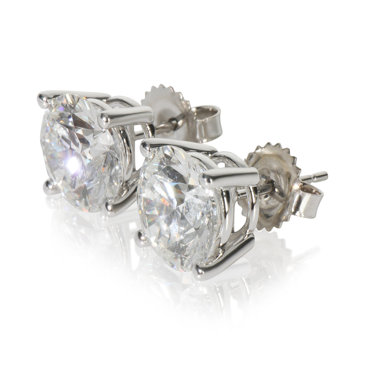 6.19 ctw White Gold Lab-Grown Diamond Earrings