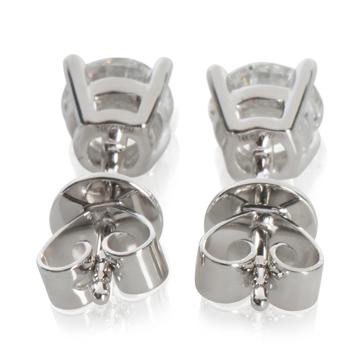 1.07 ctw White Gold Lab-Grown Diamond Earrings