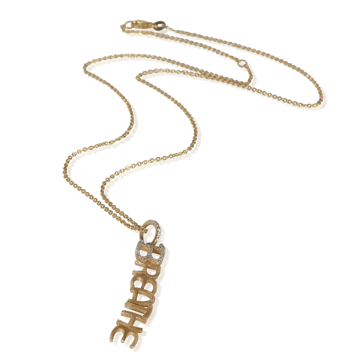 Yellow Gold Diamond Breathe Pendant