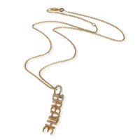 Yellow Gold Diamond Breathe Pendant