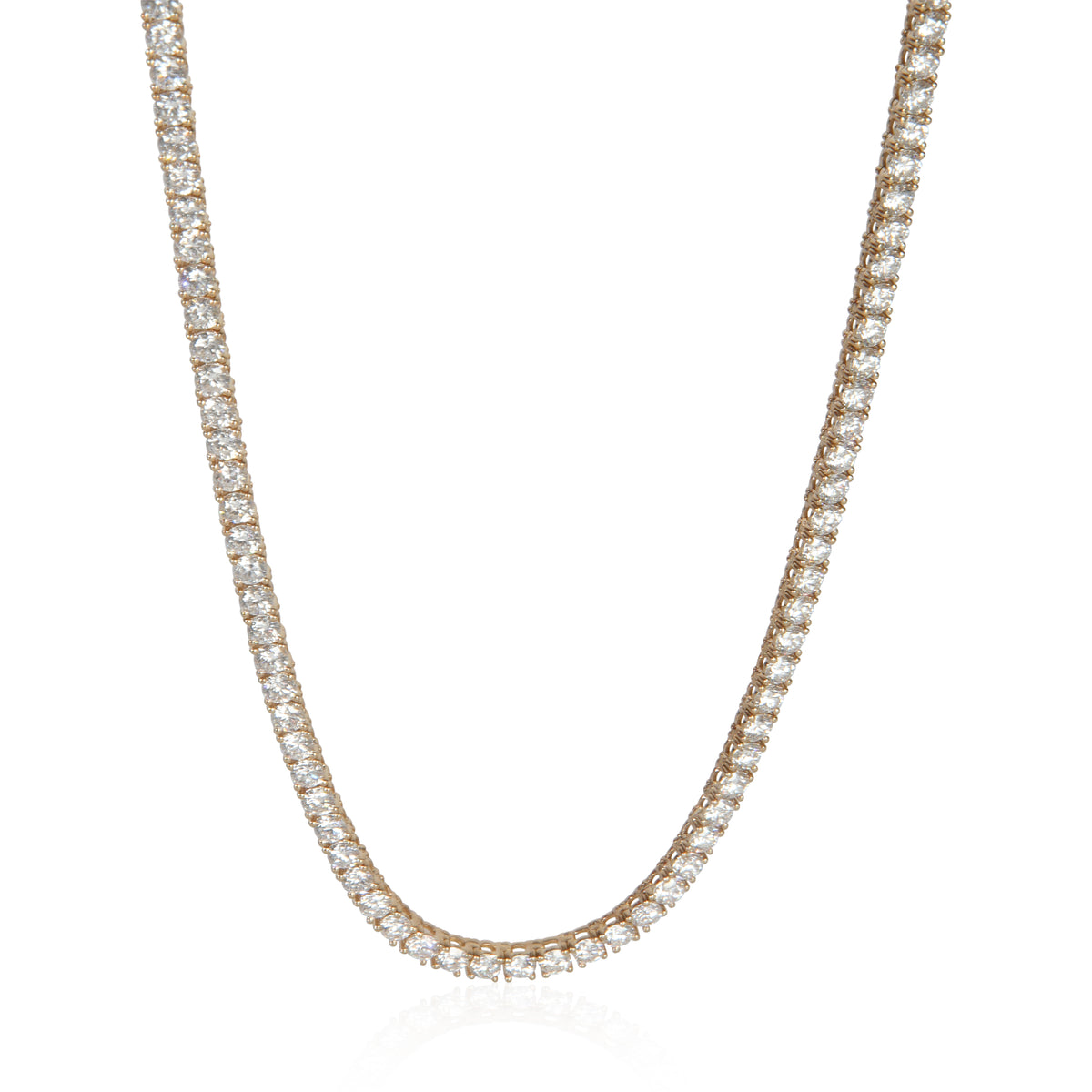 11.28 ctw Yellow Gold Lab-Grown Diamond Necklace