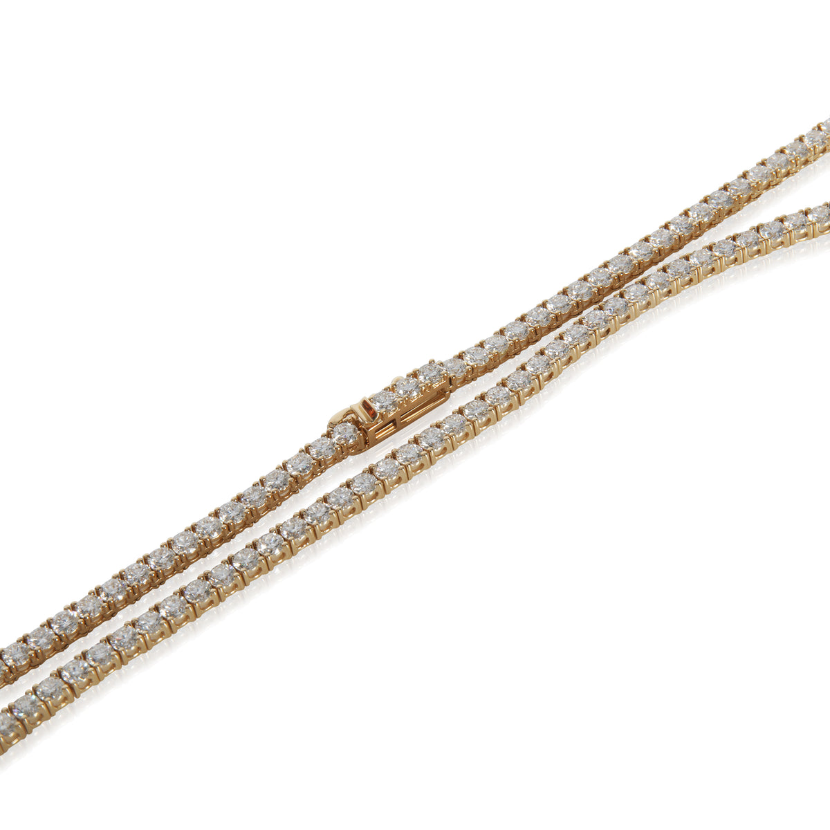 11.28 ctw Yellow Gold Lab-Grown Diamond Necklace