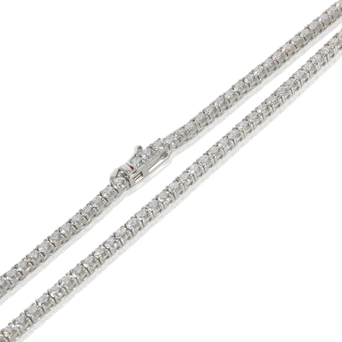 9.69 ctw White Gold Lab-Grown Diamond Necklace