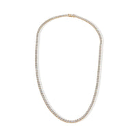 14.15 ctw Yellow Gold Lab-Grown Diamond Necklace