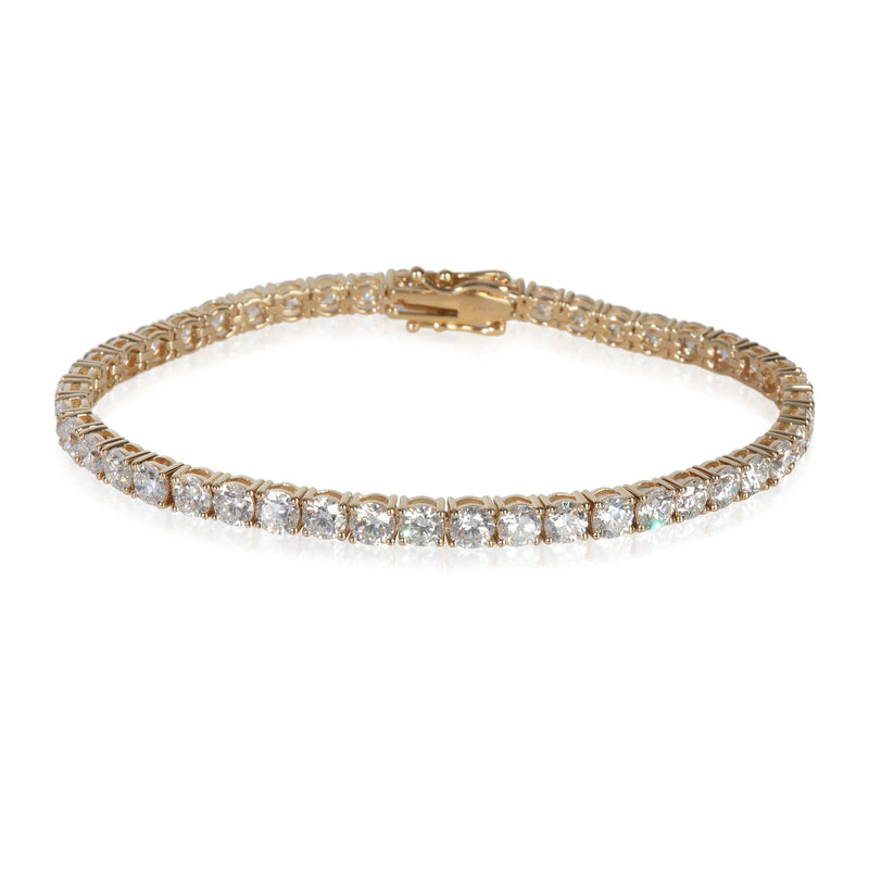 9.49 ctw Yellow Gold Lab-Grown Diamond Bracelet
