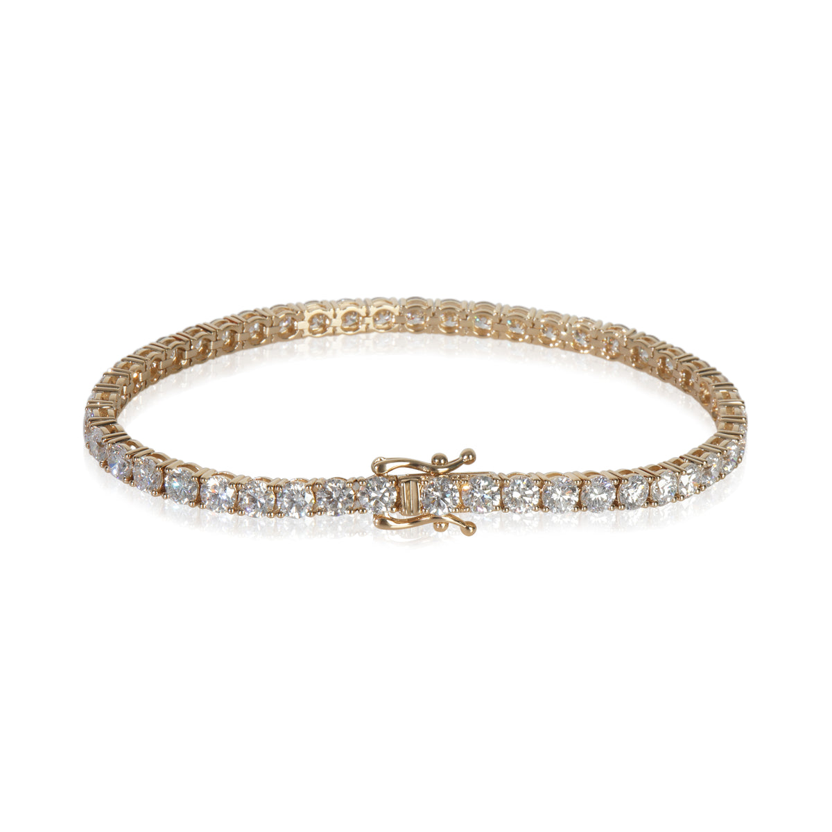 9.49 ctw Yellow Gold Lab-Grown Diamond Bracelet