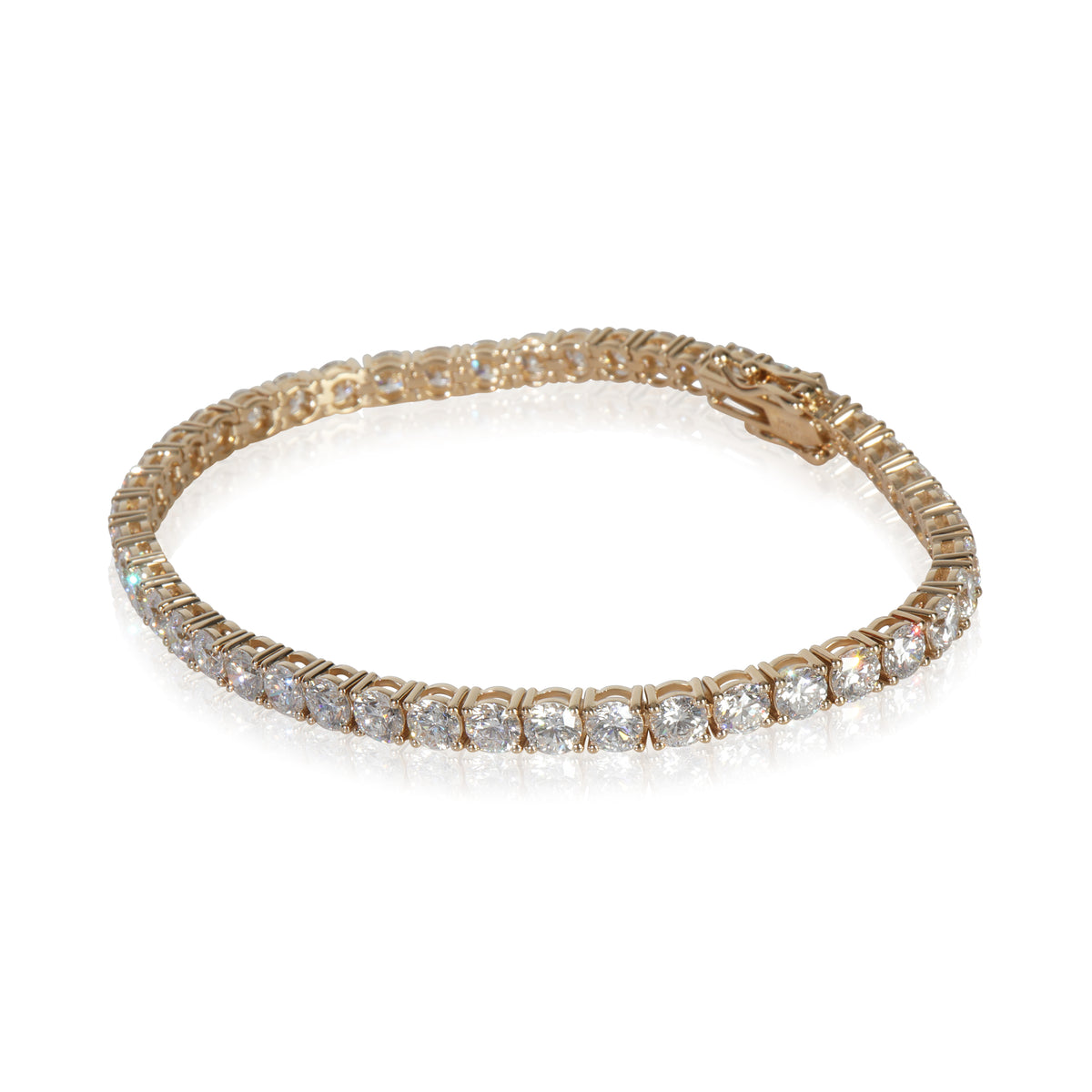 9.49 ctw Yellow Gold Lab-Grown Diamond Bracelet