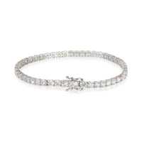 9.5 ctw White Gold Lab-Grown Diamond Bracelet