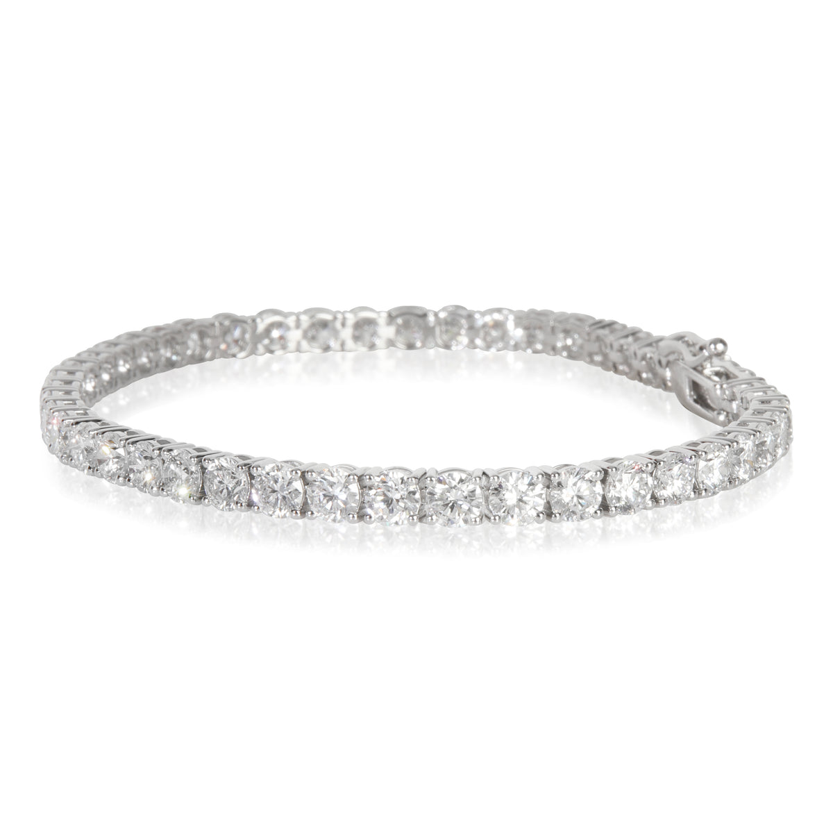 9.5 ctw White Gold Lab-Grown Diamond Bracelet
