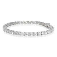 9.5 ctw White Gold Lab-Grown Diamond Bracelet
