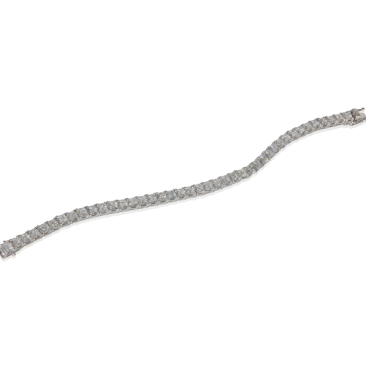 13.74 ctw White Gold Lab-Grown Diamond Bracelet
