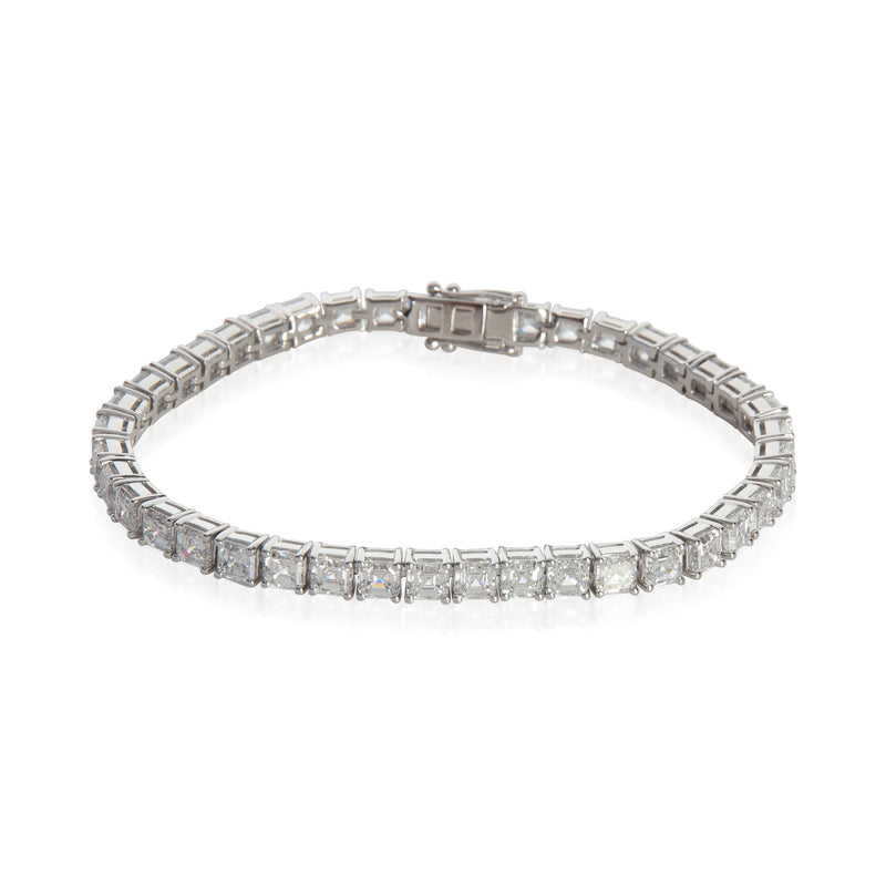 13.74 ctw White Gold Lab-Grown Diamond Bracelet