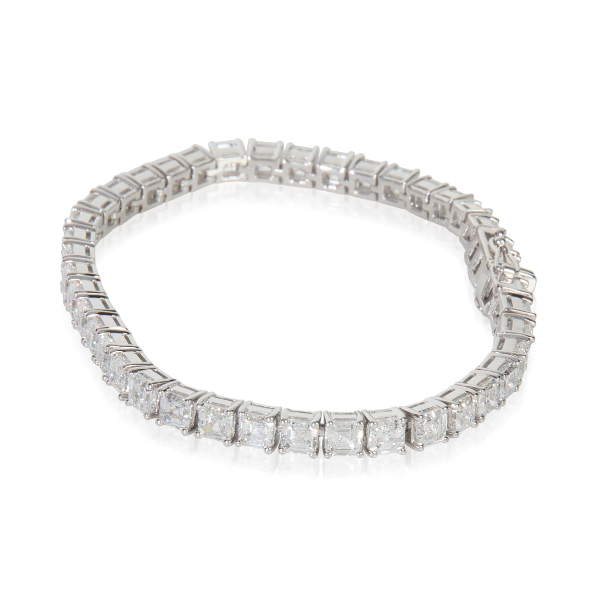13.74 ctw White Gold Lab-Grown Diamond Bracelet