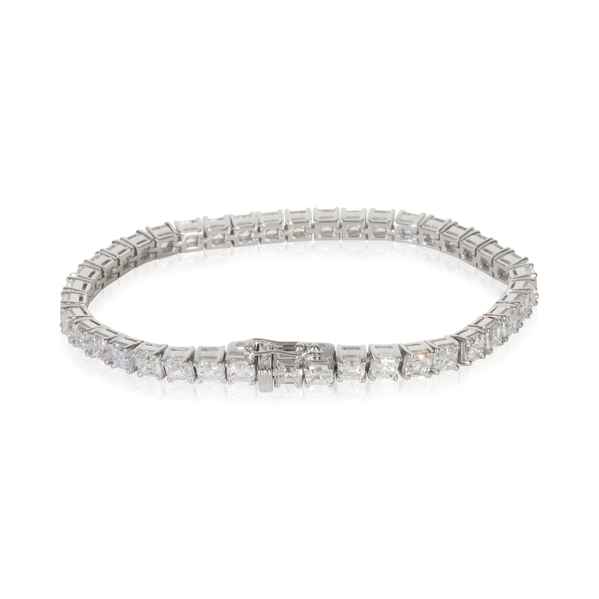 13.74 ctw White Gold Lab-Grown Diamond Bracelet