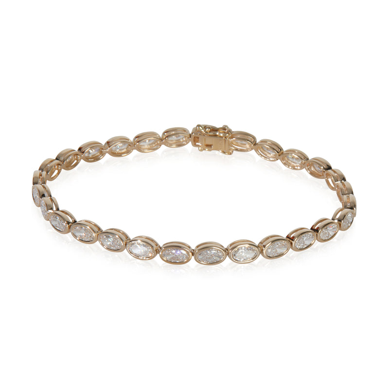 5.08 ctw Yellow Gold Lab-Grown Diamond Bracelet