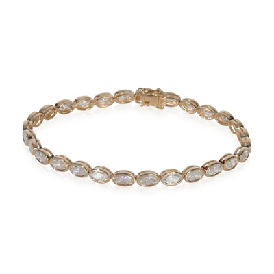 5.08 ctw Yellow Gold Lab-Grown Diamond Bracelet