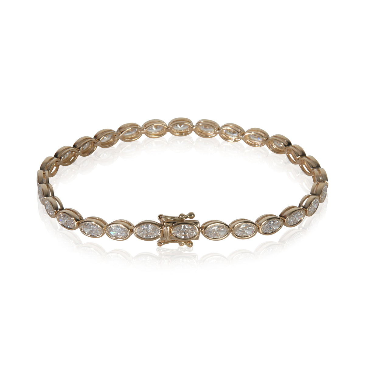 5.08 ctw Yellow Gold Lab-Grown Diamond Bracelet