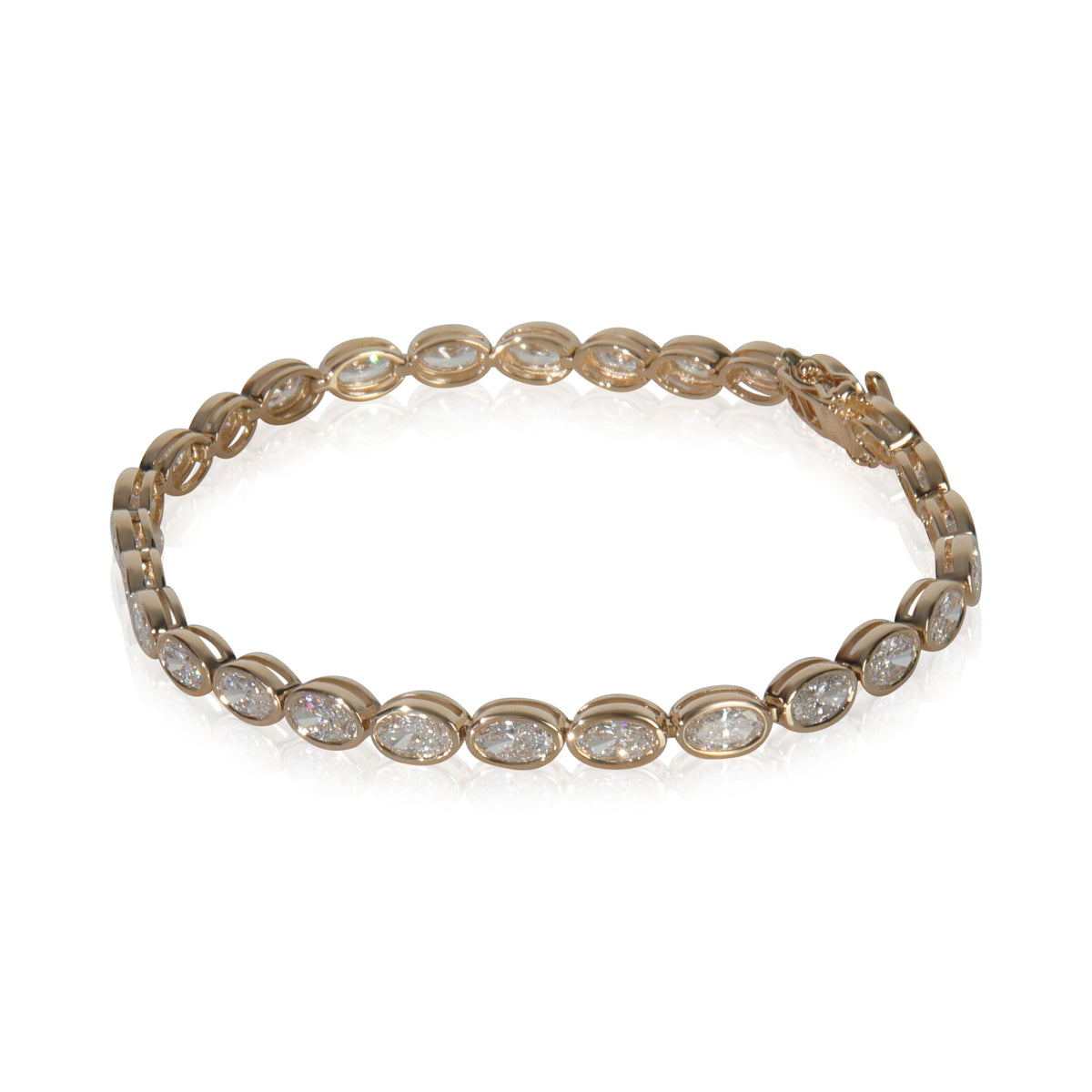 5.08 ctw Yellow Gold Lab-Grown Diamond Bracelet