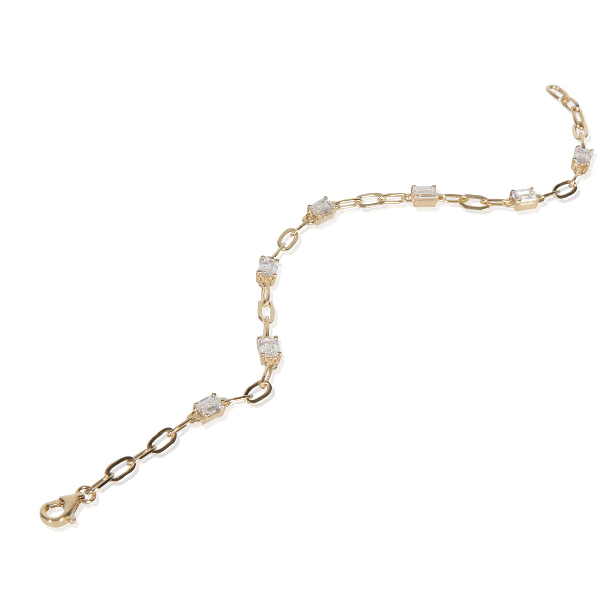 1.68 ctw Yellow Gold Lab-Grown Diamond Bracelet