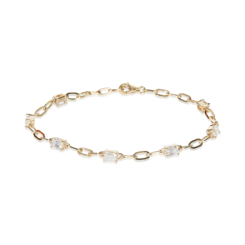 1.68 ctw Yellow Gold Lab-Grown Diamond Bracelet