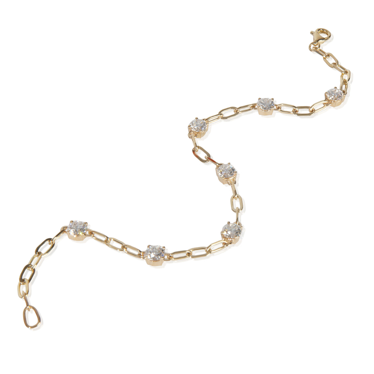 2.28 ctw Yellow Gold Lab-Grown Diamond Bracelet