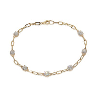 2.28 ctw Yellow Gold Lab-Grown Diamond Bracelet