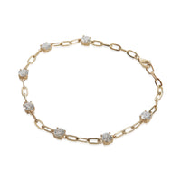 2.28 ctw Yellow Gold Lab-Grown Diamond Bracelet