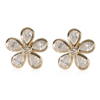3.15 ctw Yellow Gold Lab-Grown Diamond Earrings