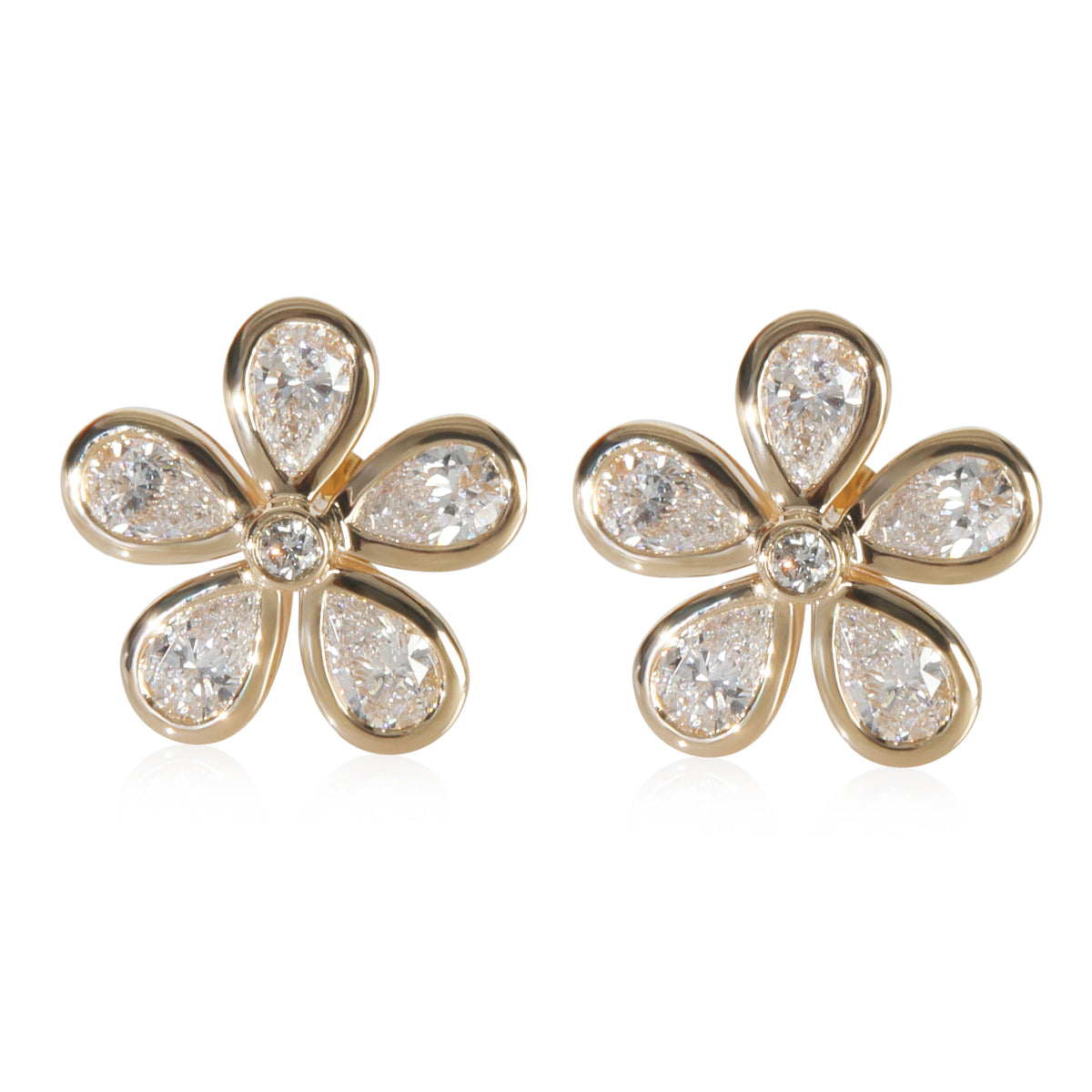 3.15 ctw Yellow Gold Lab-Grown Diamond Earrings