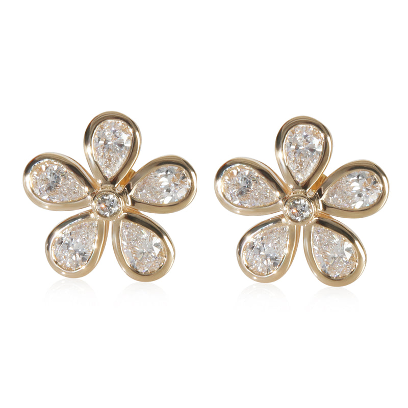 3.15 ctw Yellow Gold Lab-Grown Diamond Earrings