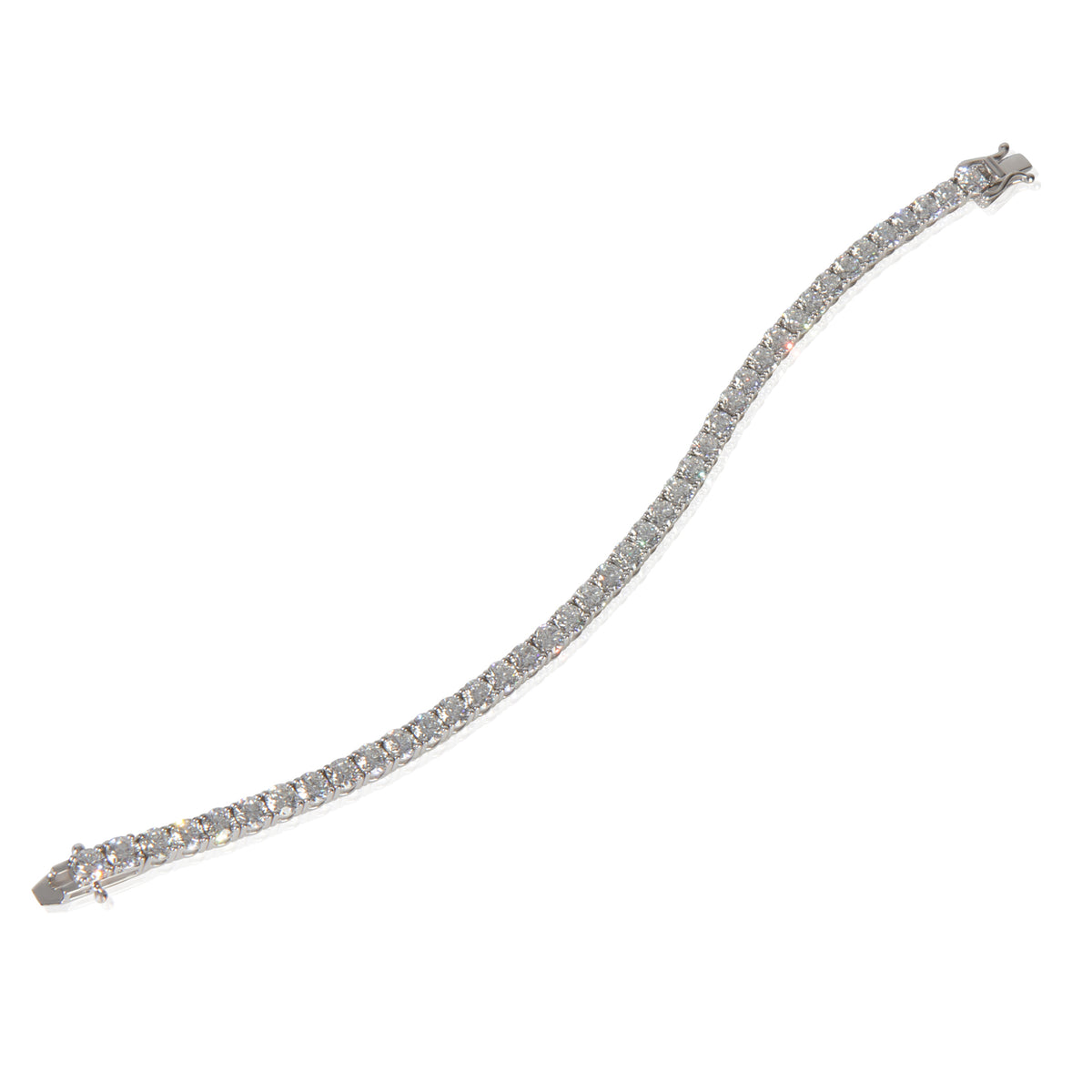11.55 ctw White Gold Lab-Grown Diamond Bracelet
