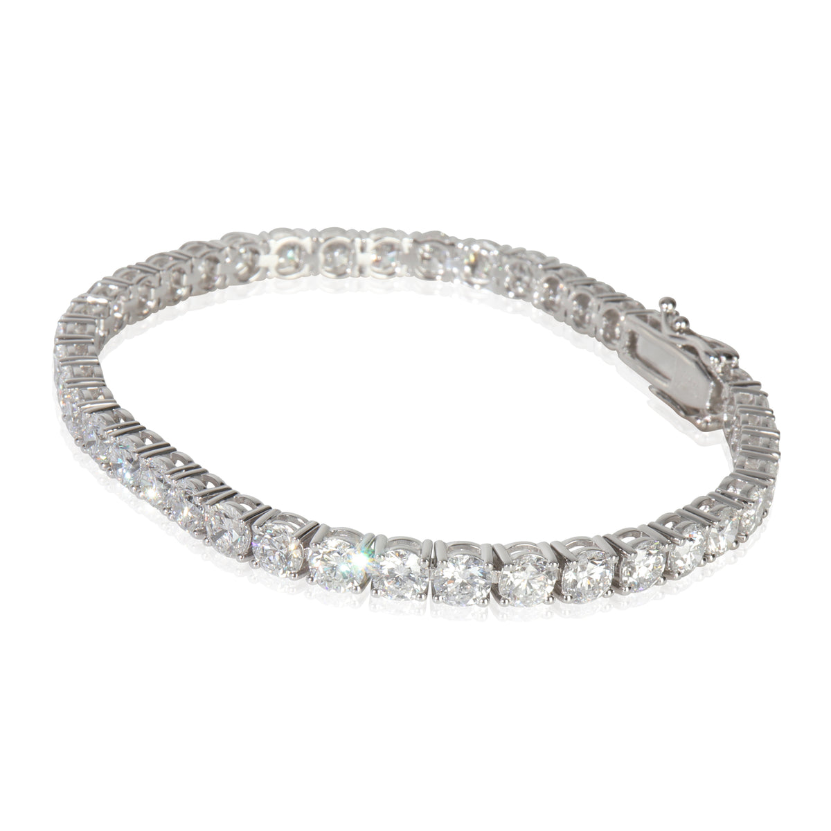 11.55 ctw White Gold Lab-Grown Diamond Bracelet