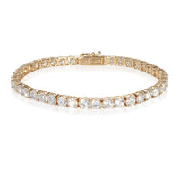 13 ctw Yellow Gold Lab-Grown Diamond Bracelet