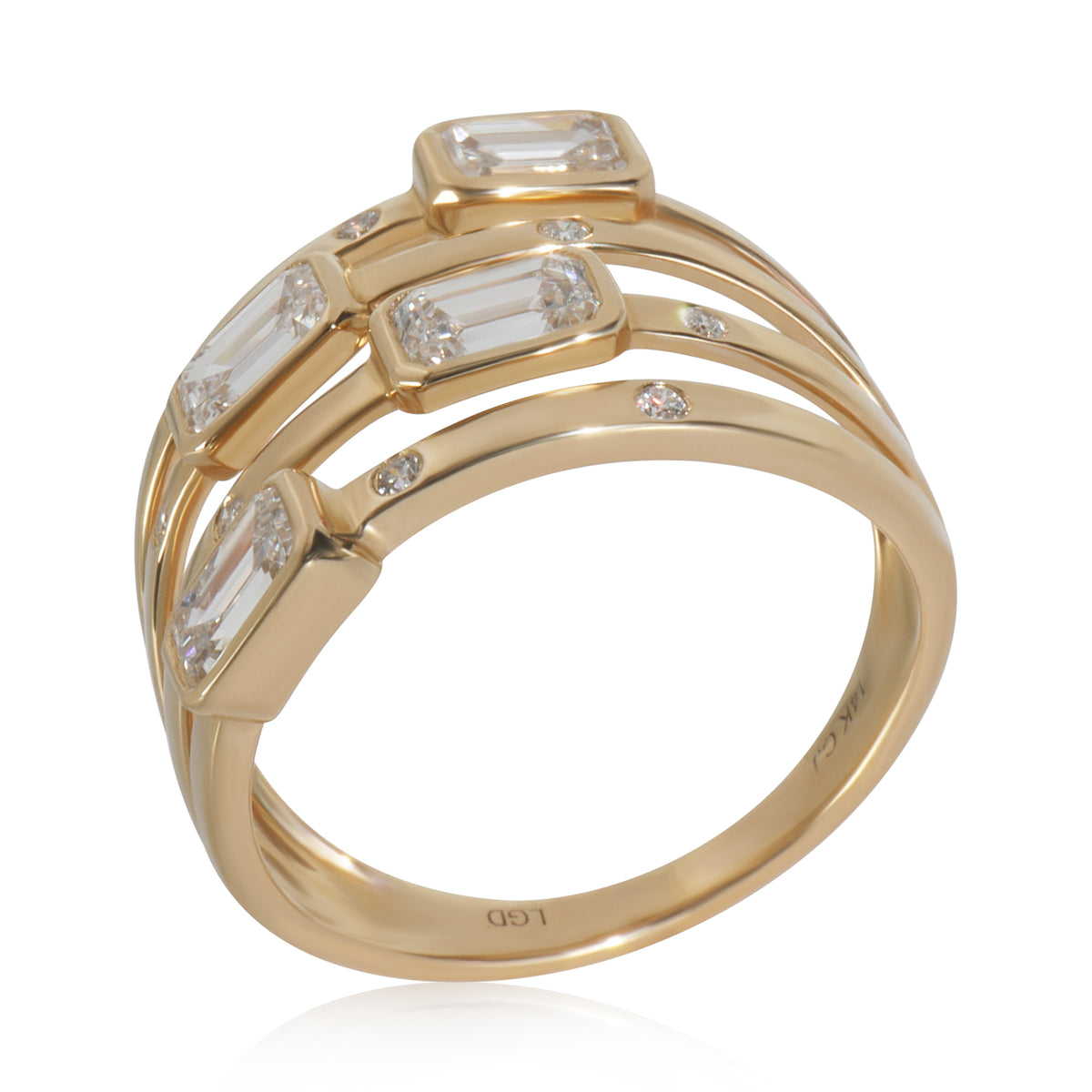 1.31 ctw Yellow Gold Lab-Grown Diamond Ring
