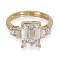 4.86 ctw Yellow Gold Lab-Grown Diamond Engagement Ring