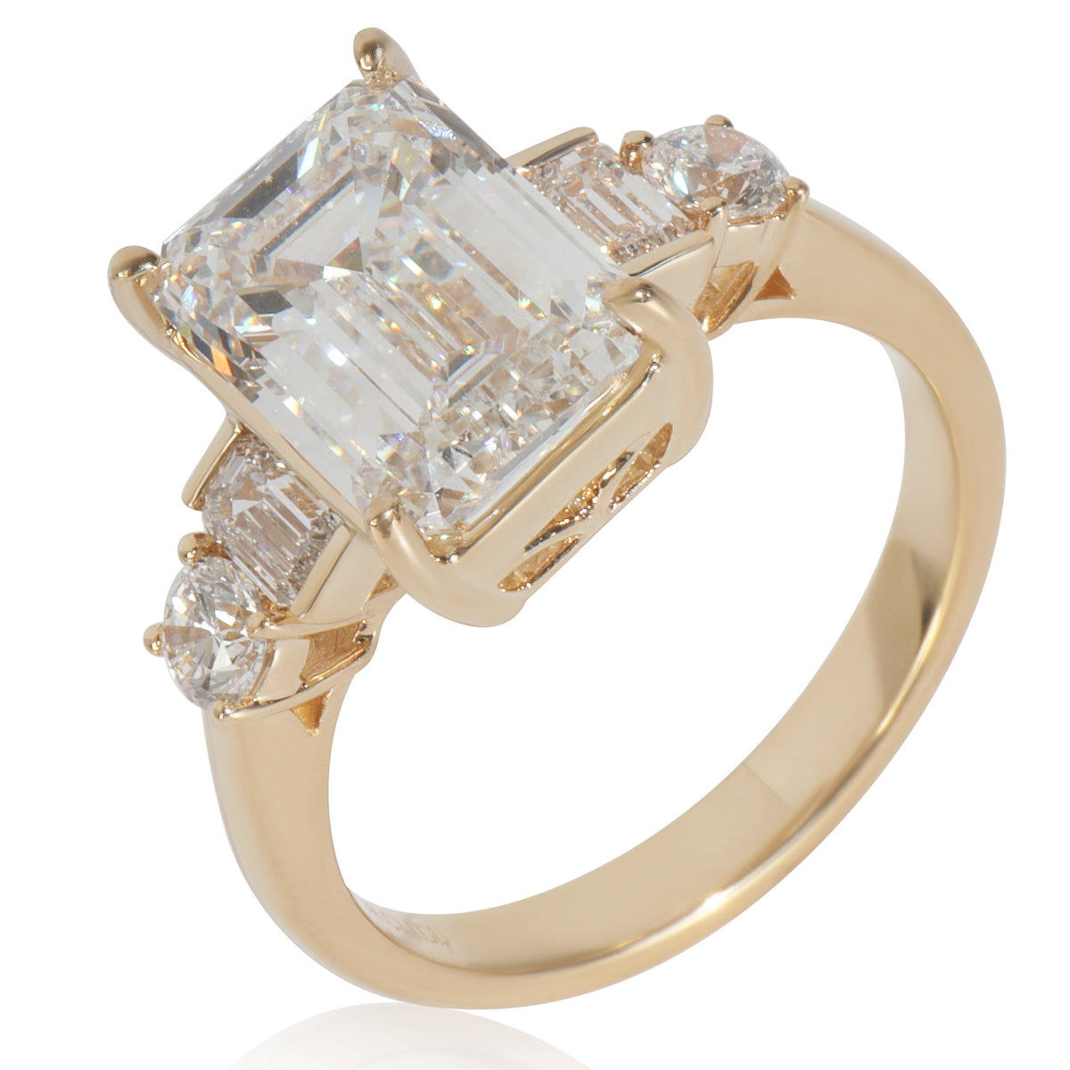 4.86 ctw Yellow Gold Lab-Grown Diamond Engagement Ring